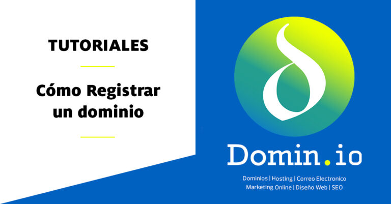 Cómo registrar un dominio
